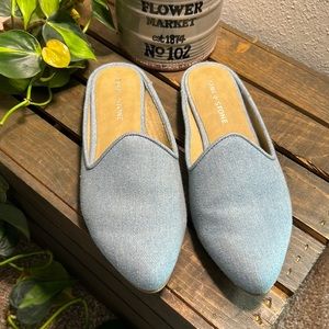 Sun Stone Light Blue Slip Ons